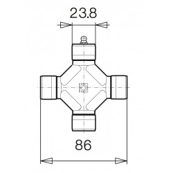 Cruceta homocinetica 654