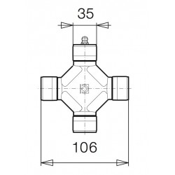 Cruceta homocinetica 658