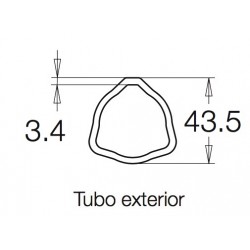 Tubo 1 metro 103 104 143 G3 G4