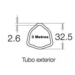 Tubo 3 metros 101 G1