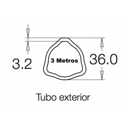 Tubo 3 metros 102 G2