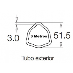 Tubo 3 metros 105 G5