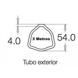 Tubo 3 metros 107 G8