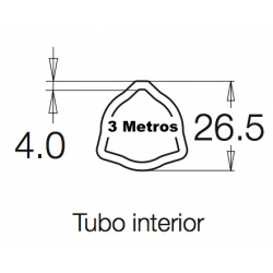 Tubo 3 metros 101 G1