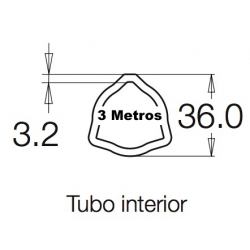 Tubo 3 metros 103 143 G3