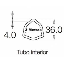 Tubo 3 metros 104 G4