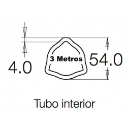 Tubo 3 metros 108 G9