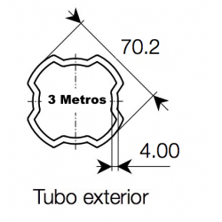 Tubo 3 metros SH