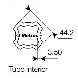 Tubo 3 metros S4