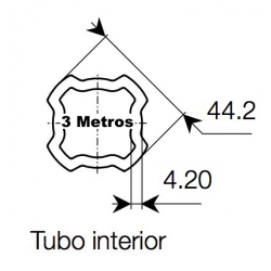 Tubo 3 metros S5