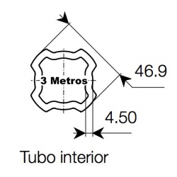 Tubo 3 metros S6