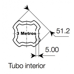 Tubo 3 metros S8