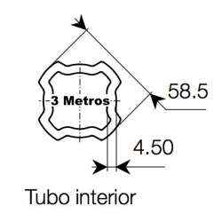 Tubo 3 metros S9