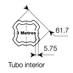 Tubo 3 metros SH